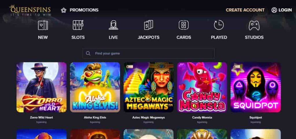 QueenSpins Casino