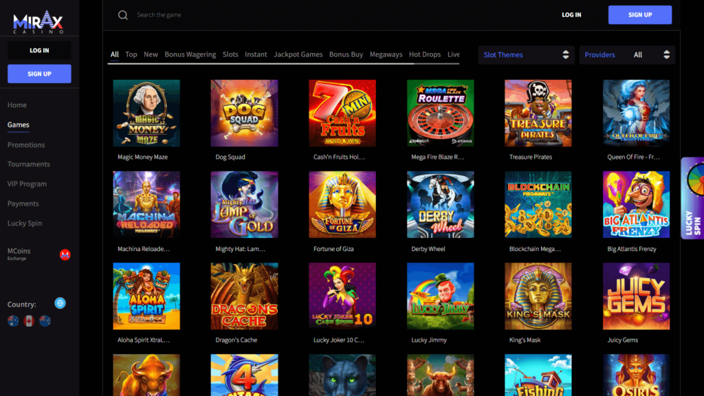 Mirax Casino's
